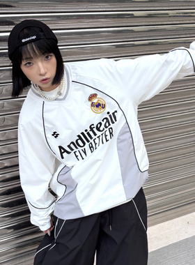 ANDLIFE品牌2025秋季SPORTS致敬10号皇马球衣外套潮牌男女夹克潮