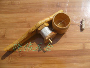 包邮特价实用老式DIY竹墨头木工竹制墨斗 超长墨斗线 送海绵