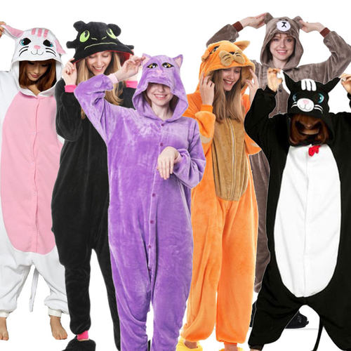 男女表演服卡通动物布朗熊连体衣