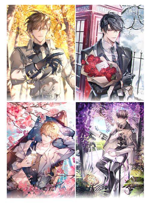 【代理】恋与制作人动漫同人周边明信片白起李泽言许墨周棋洛