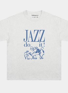 BreatheRelax呼吸放松 JAZZ音乐印花 夏天好看舒适的凉感短袖T恤
