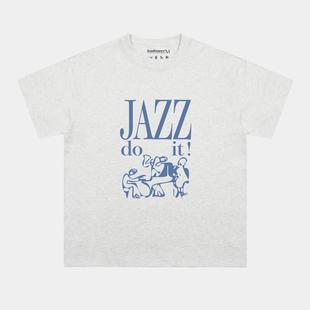 BreatheRelax呼吸放松 JAZZ音乐印花 夏天好看舒适的凉感短袖T恤