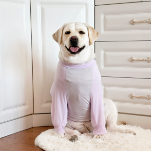 大型犬衣服狗狗夏季 防晒衣服 薄款 冰丝网眼护肘服肘部保护衣服夏季
