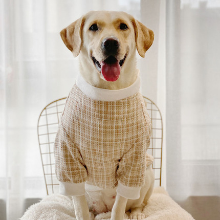 狗狗衣服大型犬拉布拉多金毛萨摩春秋衣服宠物小香风衣服中型犬