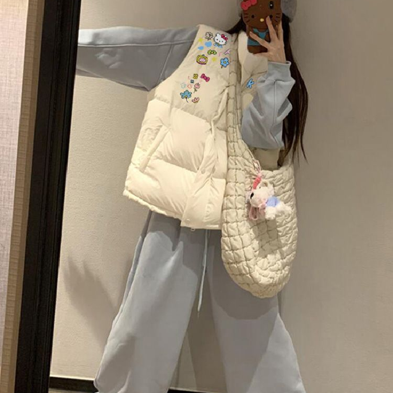 棉服马甲女秋冬季2025新款加厚可外穿背心叠穿氛围感保暖棉衣外套