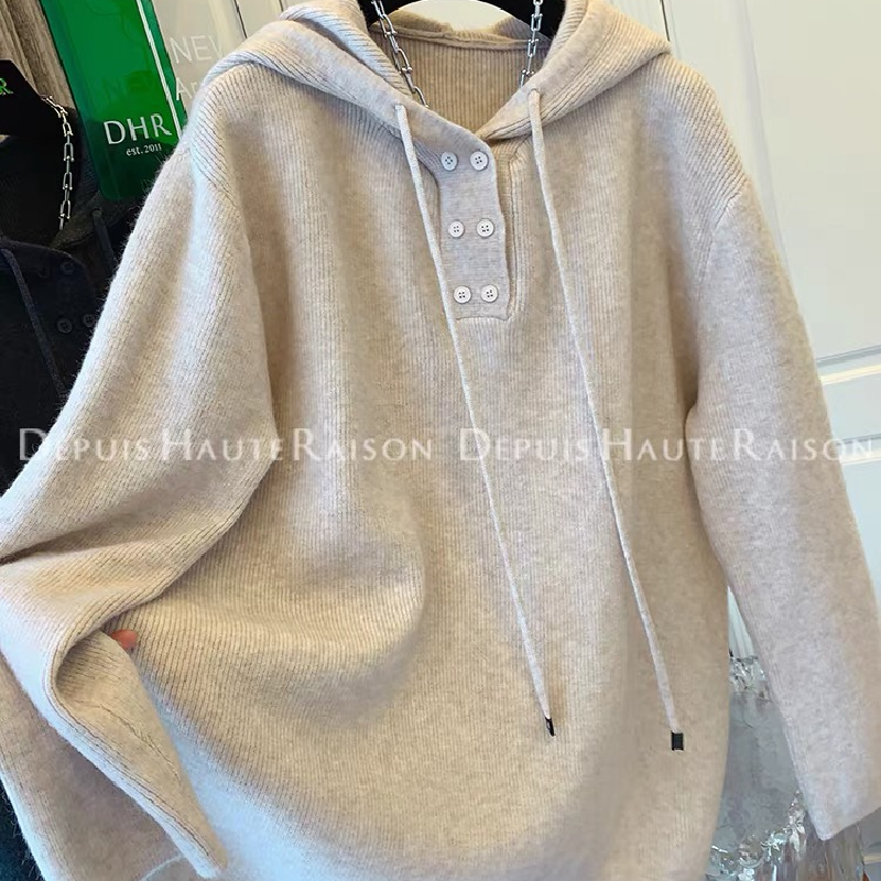 胖MM大码240斤半开领加厚连帽卫衣女秋冬季宽松大版撞色内搭外套