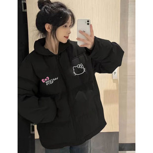 韩系超好看羽绒棉服女冬季2025新款加厚初中生百搭棉衣棉袄外套潮