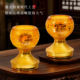 古法琉璃佛道莲花烛座酥油灯座烛台家用佛堂供佛灯长明灯佛具用品