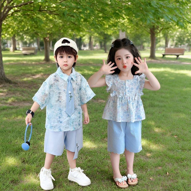 2026新款龙凤胎兄妹姐弟夏季套装