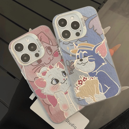 猫和老鼠苹果手机壳16promax小米15情侣iphone14华为mate60pro新款pura70荣耀vivo红米k80note一加opporeno13