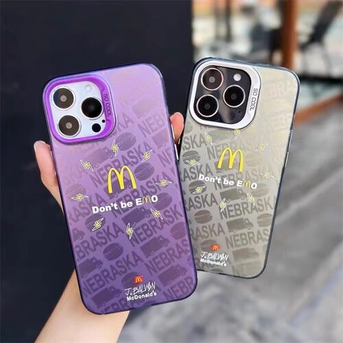 潮牌M记冠希麦当苹果手机壳16promax小米15情侣iphone14华为mate60propura70荣耀vivo红米k50一加opporeno12