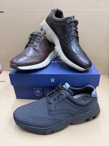 ro步 cj3050/3051/3052 深蓝色男士系带休闲皮鞋 时尚百搭 舒适