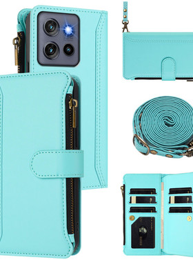 适用 MOTO G Stylus系列手机壳新款2025斜挎长挂绳2023硅胶2024插卡槽拉链卡包2022翻盖手机套2021保护壳4/5G