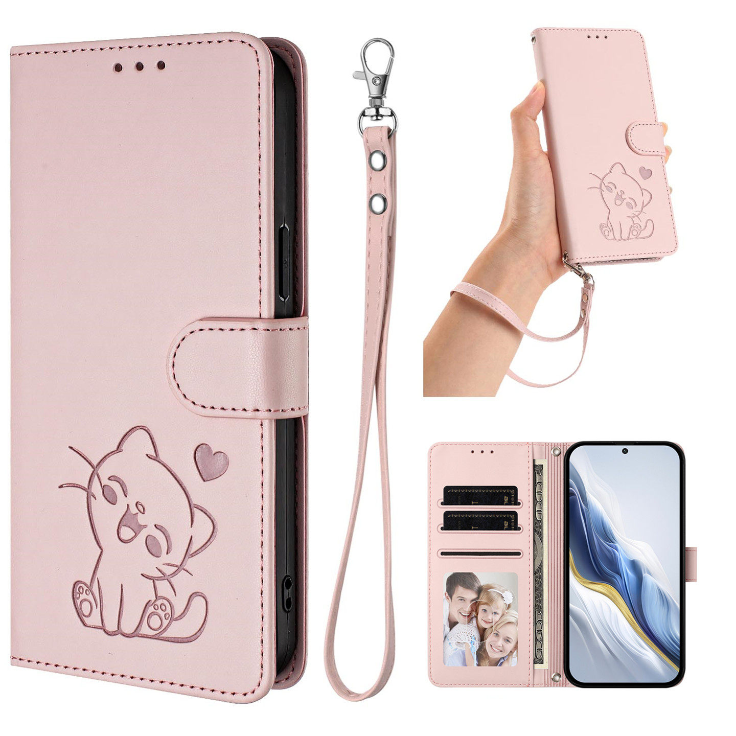 适用新款TCL NXTPAPER60 Ultra手机壳翻盖插卡超薄TCL 50Pro NxtPaper防摔保护套TCL P10全包边挂绳防丢外壳