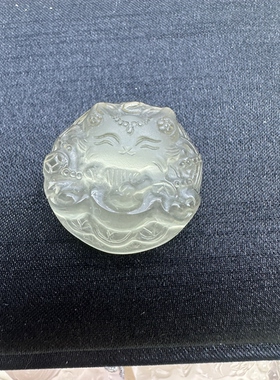 天然水晶九尾狐牌牌可做手牌吊坠包珮腰珮背云，车挂