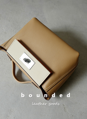 evercolor拼swfit小牛皮半手缝版mini2424中号手提斜挎通勤小方包