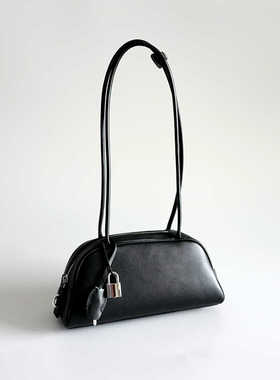 bounded有界气质百搭swift头层真皮小牛皮长肩带单肩法棍包腋下包