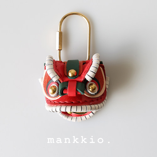 mankkio手工真皮箱包挂件