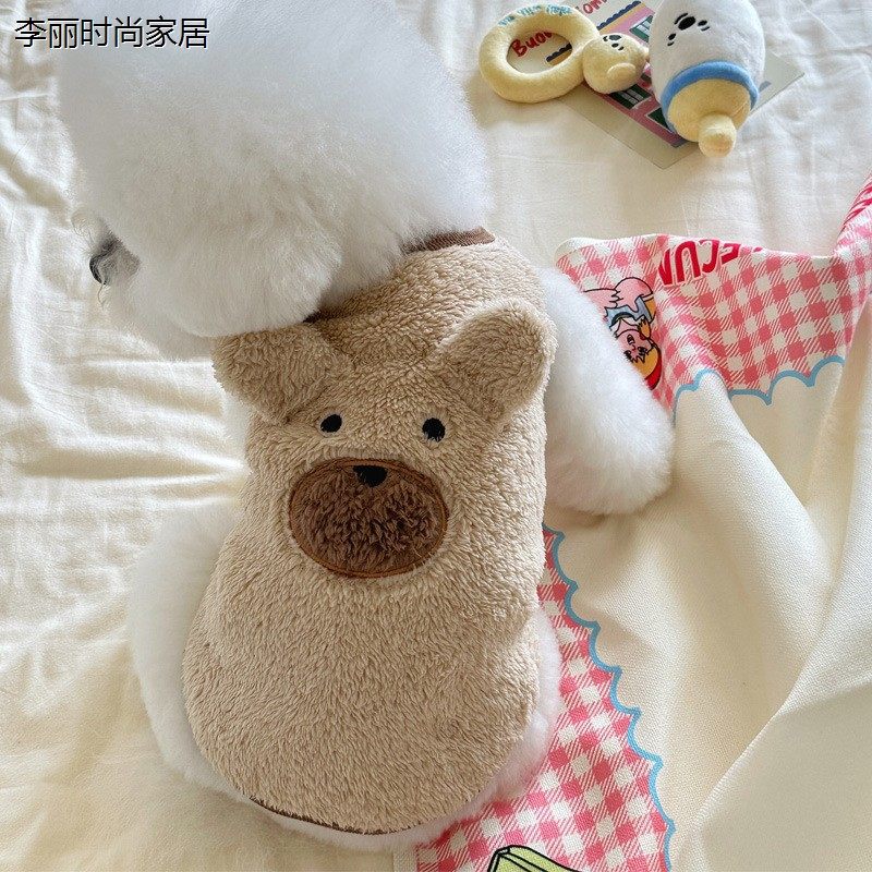 冬装ins风加绒保暖宠物狗狗可爱衣服泰迪比熊贵宾雪纳瑞衣服