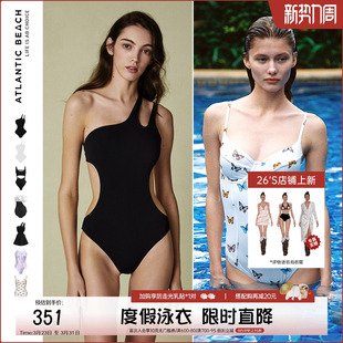 atlanticbeach度假泳衣女海边度假高级感遮肚显瘦性感泡温泉泳装
