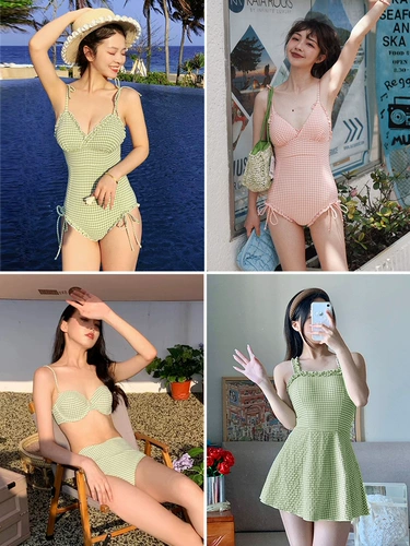 Atlanticbeach Праздничный купальник игривый ретро -юбку купальники