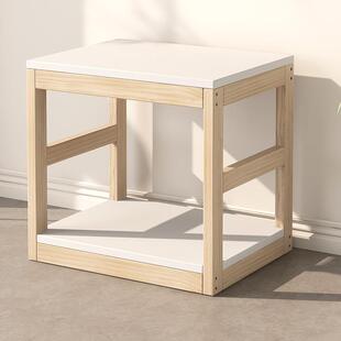 智能生态鱼缸架子实木客厅落地金鱼缸底柜溪流缸放置架底架承重强