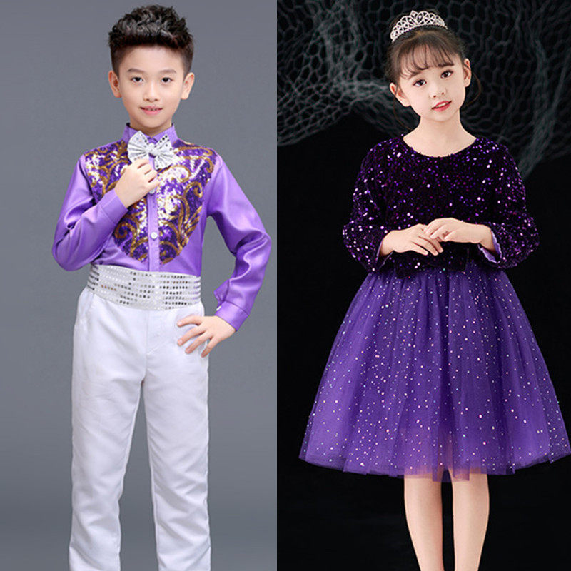 元旦儿童演出服女童公主裙