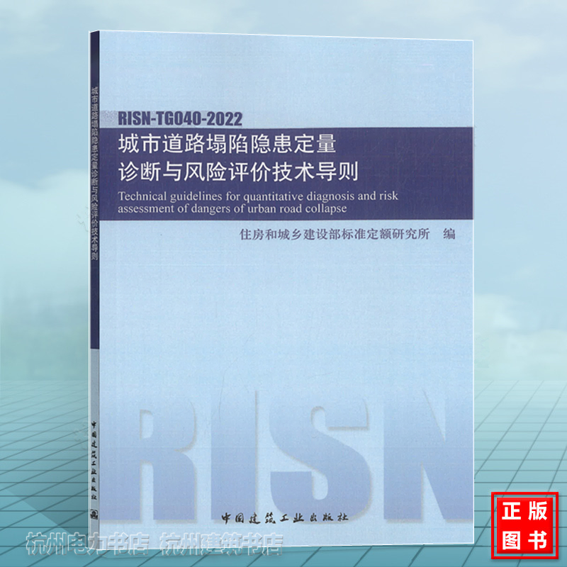 RISN-TG040-2022城市道路塌陷隐患定量诊断与风险评价技术导则