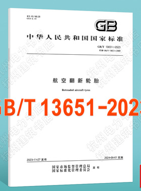 GB/T 13651-2023航空翻新轮胎