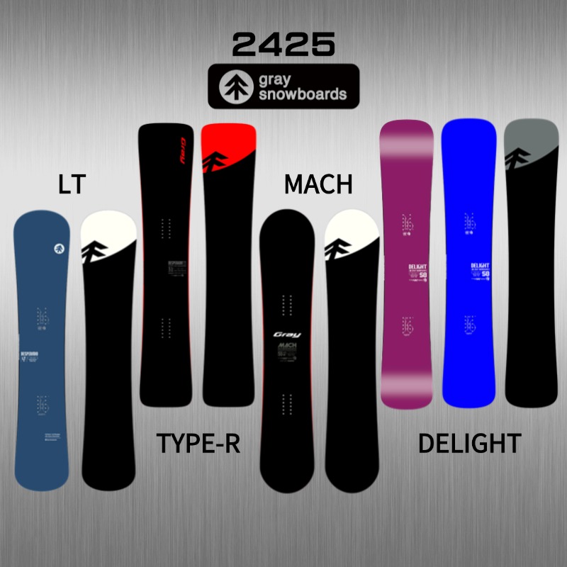 GraySnowboards滑雪板单板2425刻滑日本小树红树Mach马赫Lt
