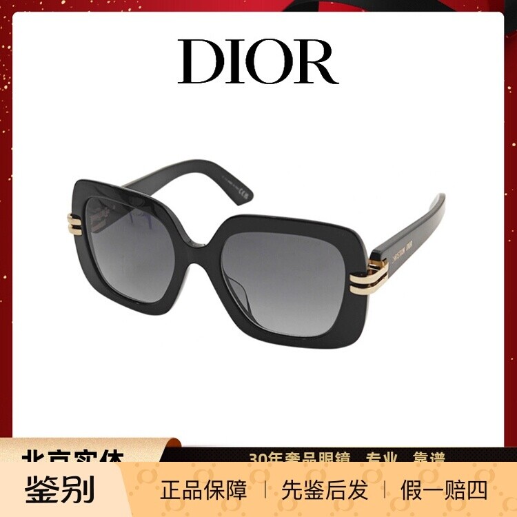Dior迪奥墨镜女潮流时尚字母logo大框太阳镜防紫外线CDIOR S2F
