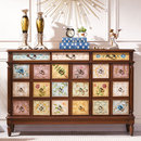 进门美式 柜抽屉家用中古风门厅客厅阳台储物柜入户玄关隔断靠墙 鞋