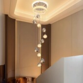 2026年新款 loft公寓复式 楼挑空客厅大吊灯挑高别墅楼梯间专用灯具