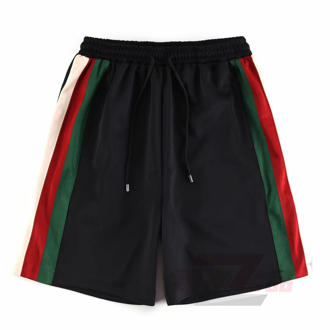 Шорты Gucci/古驰 23SS с боковыми полосками, тканевым ремнем, принтом и логотипом, для мужчин и женщин на отдых и спорт