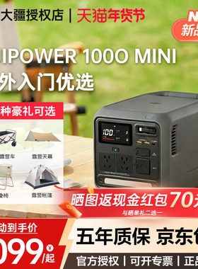 【1度电旗舰新品】DJI 大疆 Power 1000 Mini 移动电源220V快充便携自驾露营车载应急备用储能户外电源