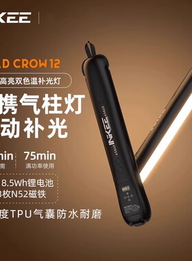 INKEE/影器GC12气柱灯可调双色温Led移动手持补光棒12w户外露营人像直播视频打光灯拍照夜景氛围发丝充气灯