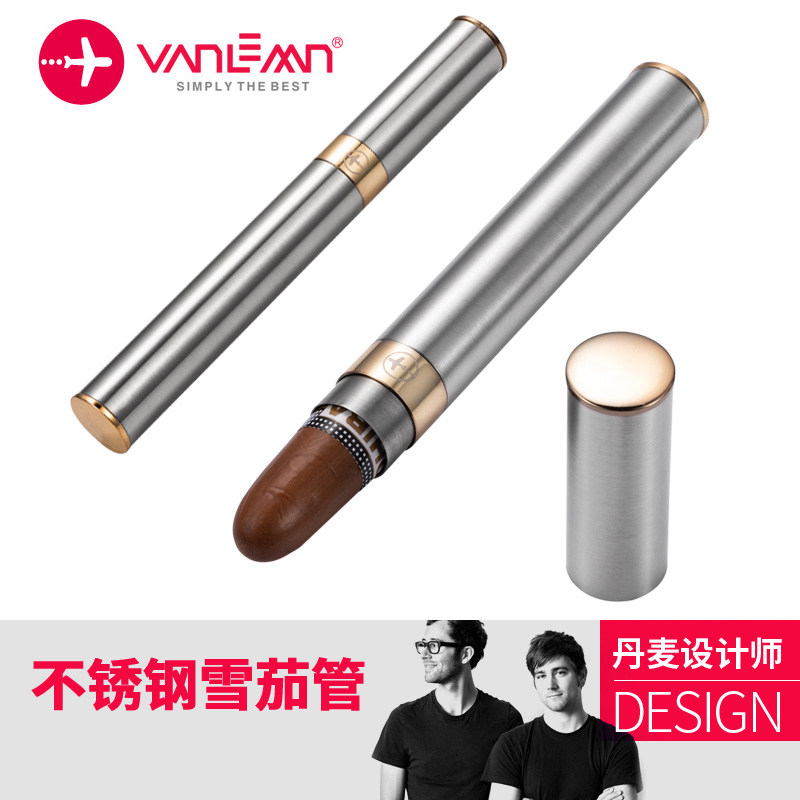 丹麦Vanlemn不锈钢雪茄管密封古巴雪茄保湿管工具配件便携雪茄管在类目 ZIPPO/瑞士军刀/眼镜, 烟具, 烟盒中 - 来自Buy2taobao.com提供专业的淘宝代购服务