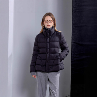 江西共青城羽绒90白鸭绒羽绒服女2025年冬季新品洋气短款收腰修身