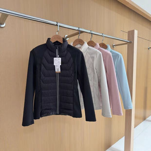 江西共青城羽绒羽绒服女短款新款冬季户外运动登山瑜伽健身内搭