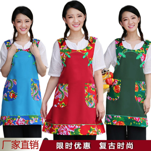 复古民族风围裙饭店餐厅服务员