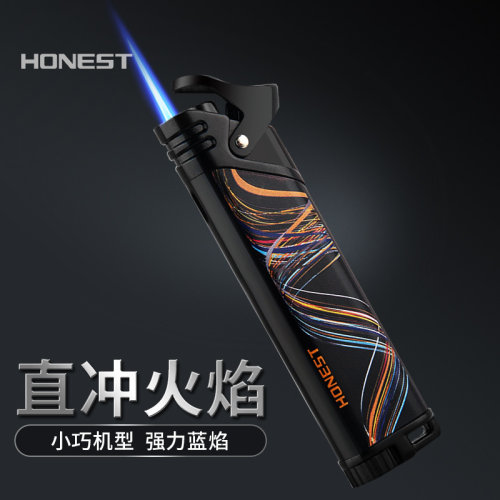 百诚新品充气打火机男直冲点艾灸