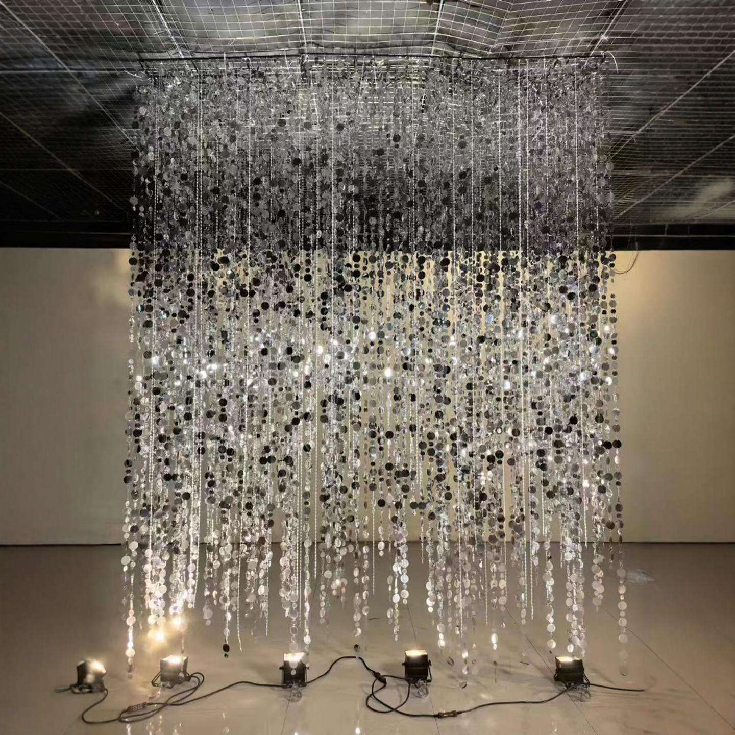 布置挂件婚庆背景酒店亮片