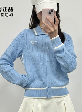 Adidas 三叶草 女款春季时尚运动休闲针织线衫开衫毛衣 JM8018