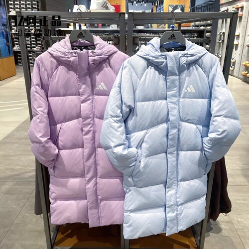 Adidas 阿迪达斯 男女运动休闲中长款保暖羽绒服 KS6481 KS6482