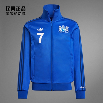 Adidas 阿迪达斯 曼联x乔治·贝斯特足球休闲文化夹克外套 IV7537