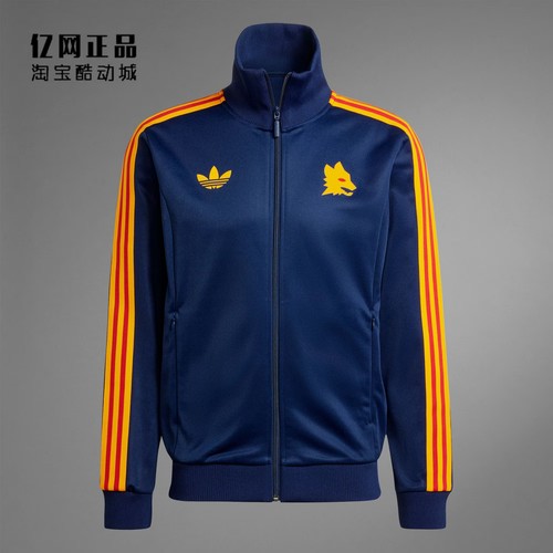 Adidas 三叶草 男款春秋罗马足球休闲文化运动夹克外套 IT3873