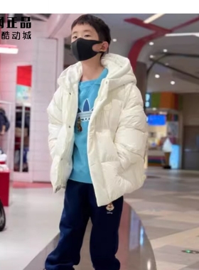 Adidas 三叶草 中大童冬季运动休闲时尚保暖面包服羽绒服 JC6798