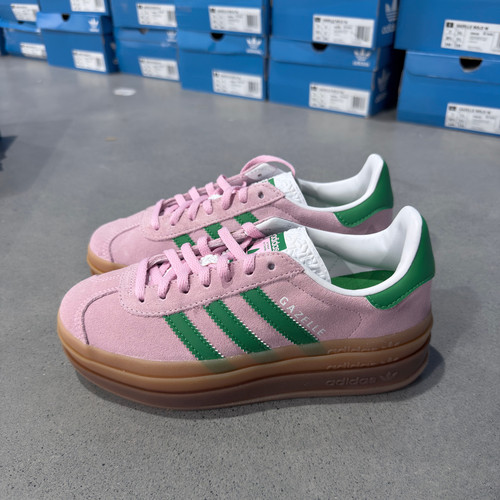 Adidas 三叶草 GAZELLE BOLD 女子厚底增高时尚休闲鞋板鞋 IE0420