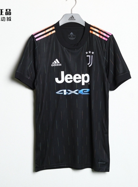 Adidas 阿迪达斯 21/22赛季尤文图斯客场球迷版短袖足球服 GS1438