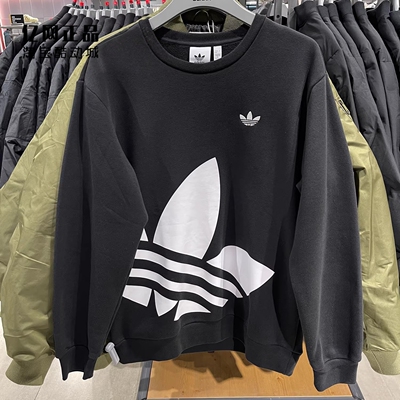 Adidas 三叶草 男女款加绒保暖圆领套头衫 JL8383 JL8385 JL8386